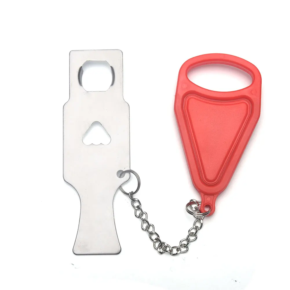 

Travel Portable Temporary Self Defense Security Device Lightweight Easy To Install Stopper Door Lock Personal Protection Hotel