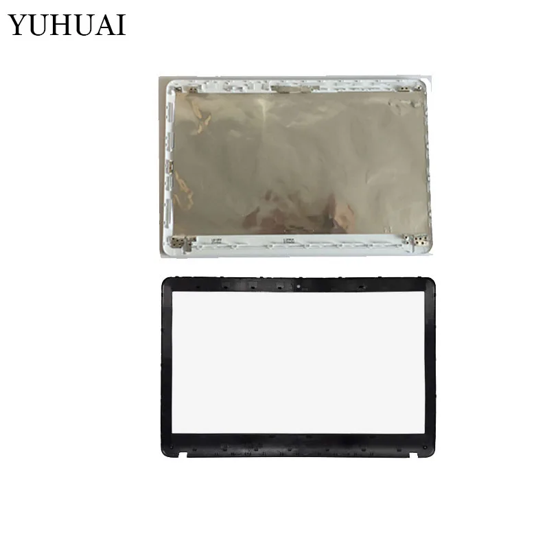 Ноутбук для SONY VAIO SVF152C29V SVF153A1QT SVF152100C SVF1521Q1RW lcd верхняя крышка/lcd передняя рамка без касания/петли крышки - Цвет: White cover and B