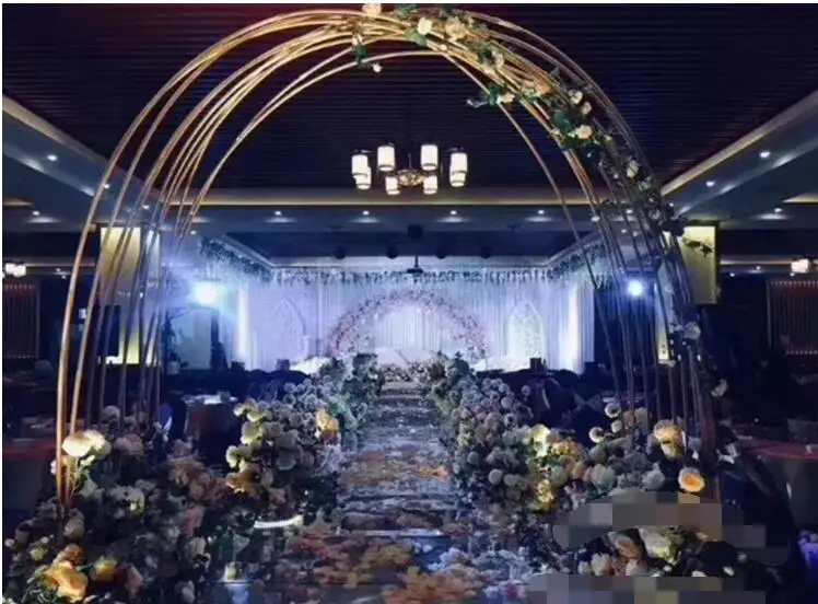 Свадебный реквизит кольцо двойной стержень(блок) арочные полки в форме полки дуги свадебные цветочные двери
