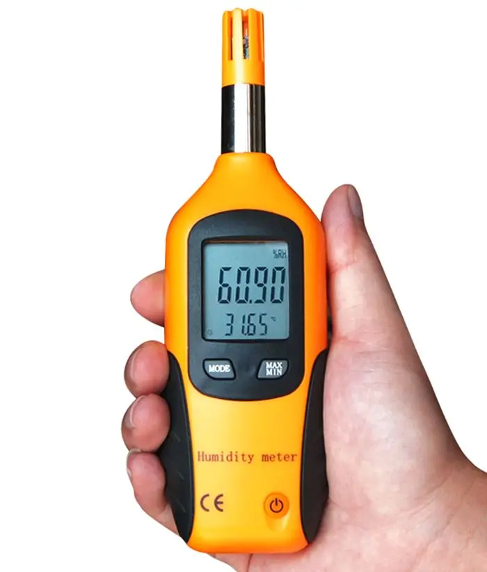 HT 86 digital thermometer / hygrometer, portable, small, with white