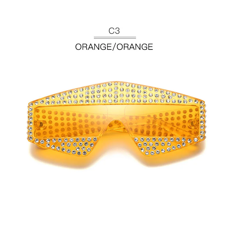 FU E новые модные солнцезащитные очки для мужчин и женщин Роскошные брендовые дизайнерские очки с бриллиантами Женские солнцезащитные очки UV400 5725 - Lenses Color: C3