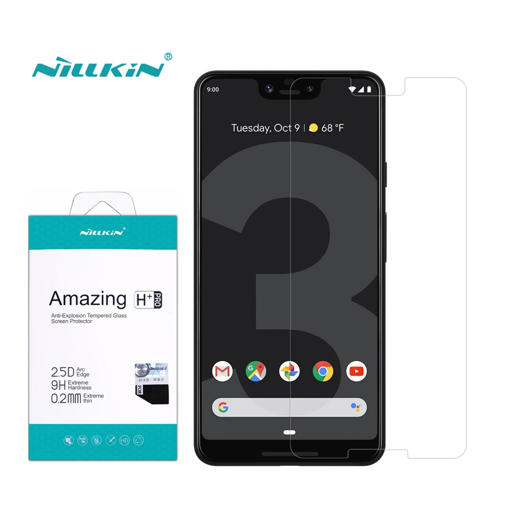 

Screen Protector sFor Google Pixel 3 Tempered Glass Nillkin Amazing H+PRO Anti-Explosion 0.2mm 2.5D Glass For Google Pixel 3 XL