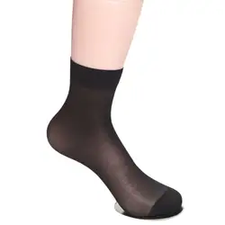 10 пар Для женщин \ нейлон шелковые короткие носки короткие черные бесшовные носки костюм сексуальная ультра-тонкие эластичные шелковистые