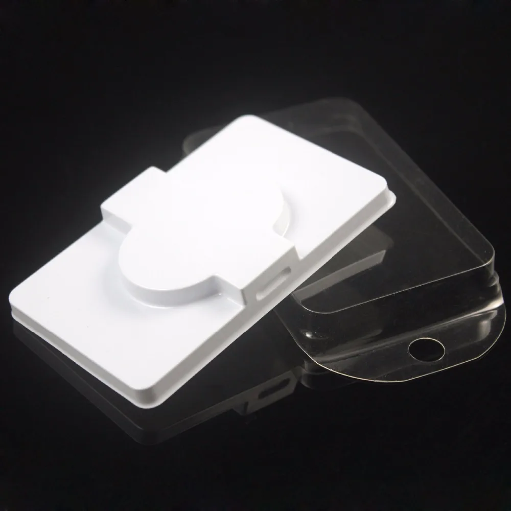 Packing box for eyelash blank eyelashes plastic packaging transparent lid white tray wholesales 100sets lot