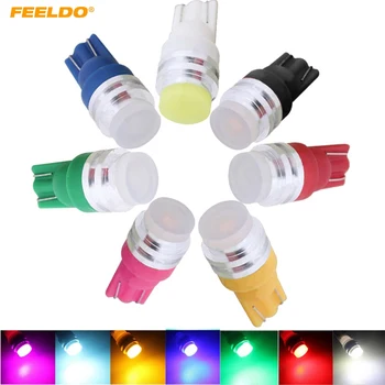 

FEELDO 50Pcs High Power T10 194 W5W 1W COB Flood Ceramic Interior Car LED Light Lamp 7 Colors Optional #HQ5324