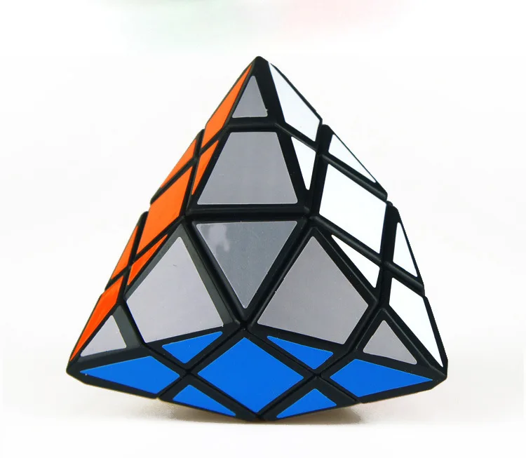 4 Угловые магические кубики рисовые пельменты Twisty Головоломка Куб Пирамида скорость головоломка Cubo magico Дети Обучающие Развивающие игрушки