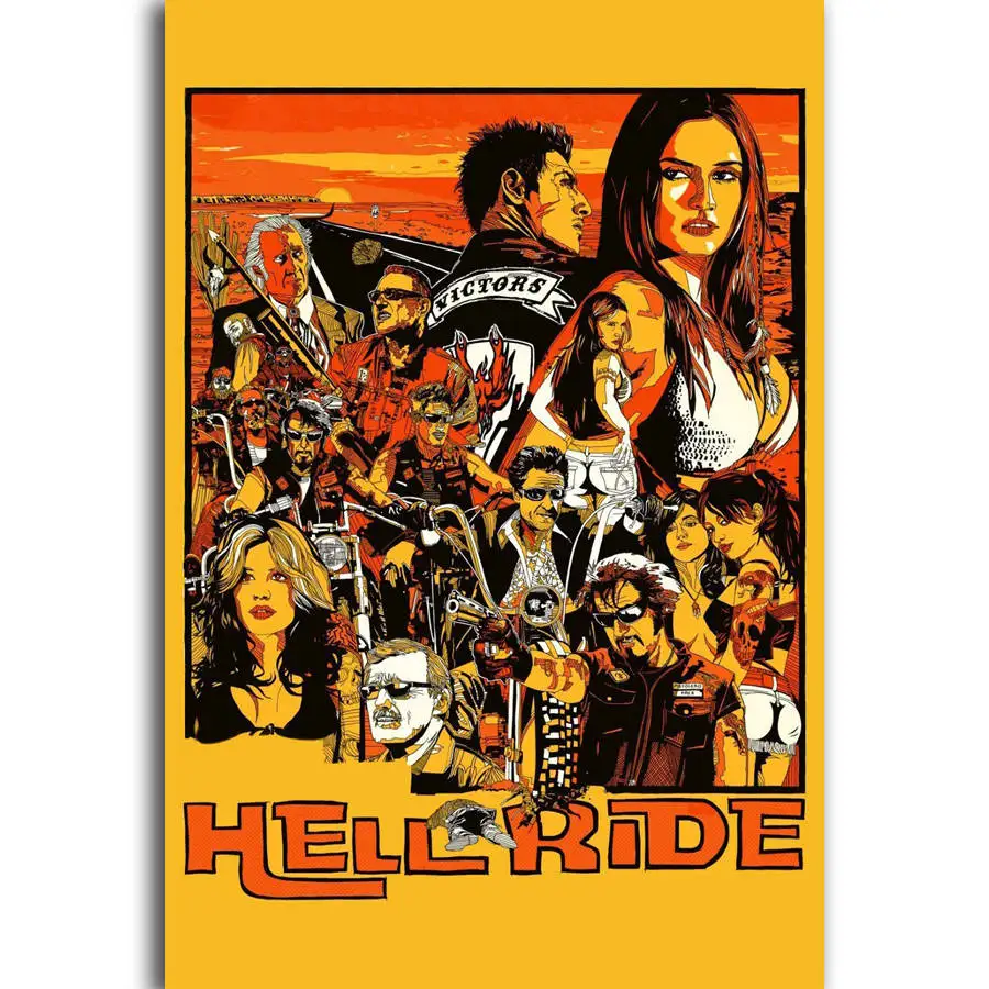 

S1152 Hell Ride 2008 Quentin Tarantino Kill Bill Hot Movie Wall Art Painting Print On Silk Canvas Poster Home Decoration