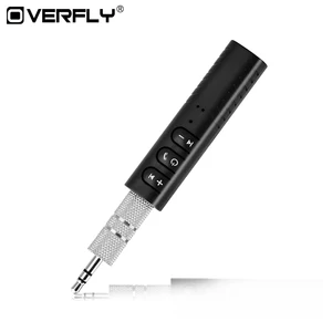 OVERFLY Автомобильный Bluetooth AUX ММ 3,5 мм разъем Bluetooth приемник Громкая связь Вызов Bluetooth адаптер автомобильный передатчик Авто музыкальные приемники - изображение