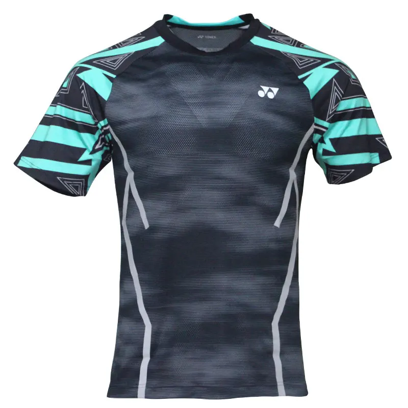 

New Yonex Men Badminton T-shirts Breathable Comfort Quick Dry Fitness Lin Dan Style Short Sleeve Sports T-shirt
