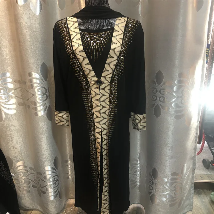 Для мусульманского праздника Рамадан одежда расшитая стразами новая мода весна осень Роскошная Одежда Ближний Восток Eid abaya Национальный