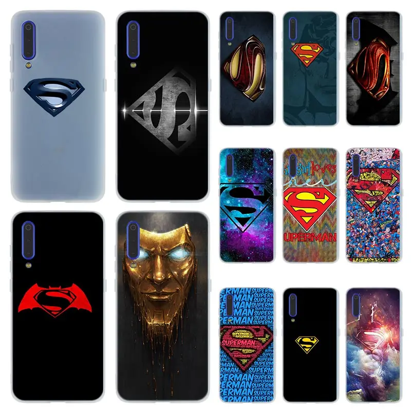 

Superman logo Cover Cases soft TPU phone For Xiaomi 9 8 Mi 6 5X lite se A1 A2 For Redmi Note 7 6 5 Go coque