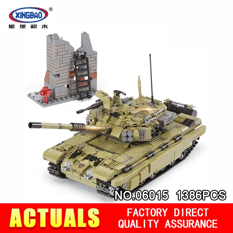 

XingBao 06015 1386PcsThe Scorpio Tiger Tank Set DIY Real Military Series Building Blocks Bricks Toys Educational Gifts Model