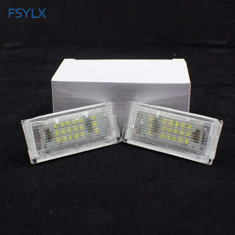 

FSYLX 18 SMD WHITE LED NUMBER LICENSE PLATE LIGHT For BMW E46 323is 325i 328i 330i 4D TOURING CAR REAR LICENSE PLATE LAMPS