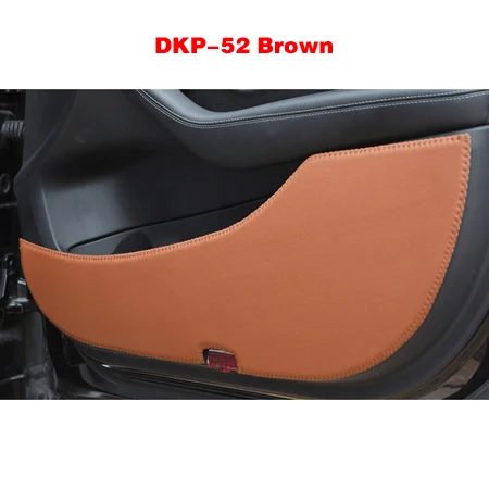 DFM Dongfeng Fengshen A30 A60 A9 AX3 AX4 AX5 AX7 H30 S30 L60 E70 Fengdu MX5 MX6 кожа двери автомобиля анти-kick коврик коврики протектор - Название цвета: Серебристый