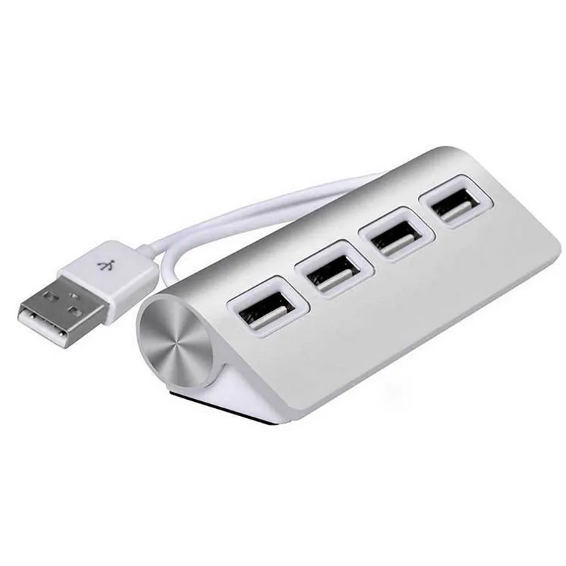 Binful Super Speed мини 4-Порты LED USB 2.0 UD сплиттер алюминия Мощность-Bus Для iMac MacBook Pro air ноутбука ноутбук Настольный ПК