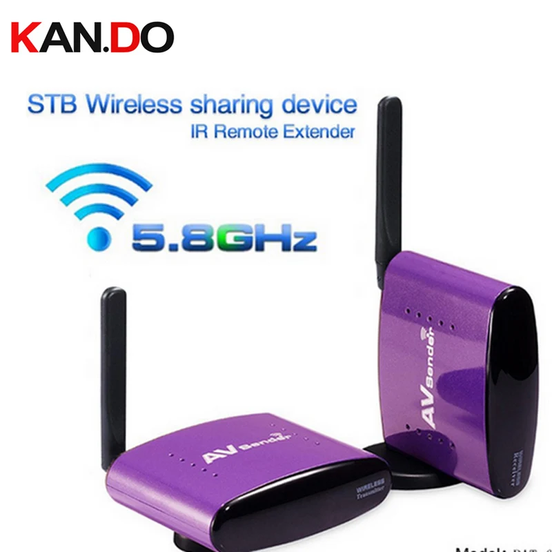 550 5,8 ГГц 300 м STB Беспроводной делительное устройство AV передатчик& устройство по получению и передаче информации(ресивер) ИК Обратный управление двойным аудио-адаптер