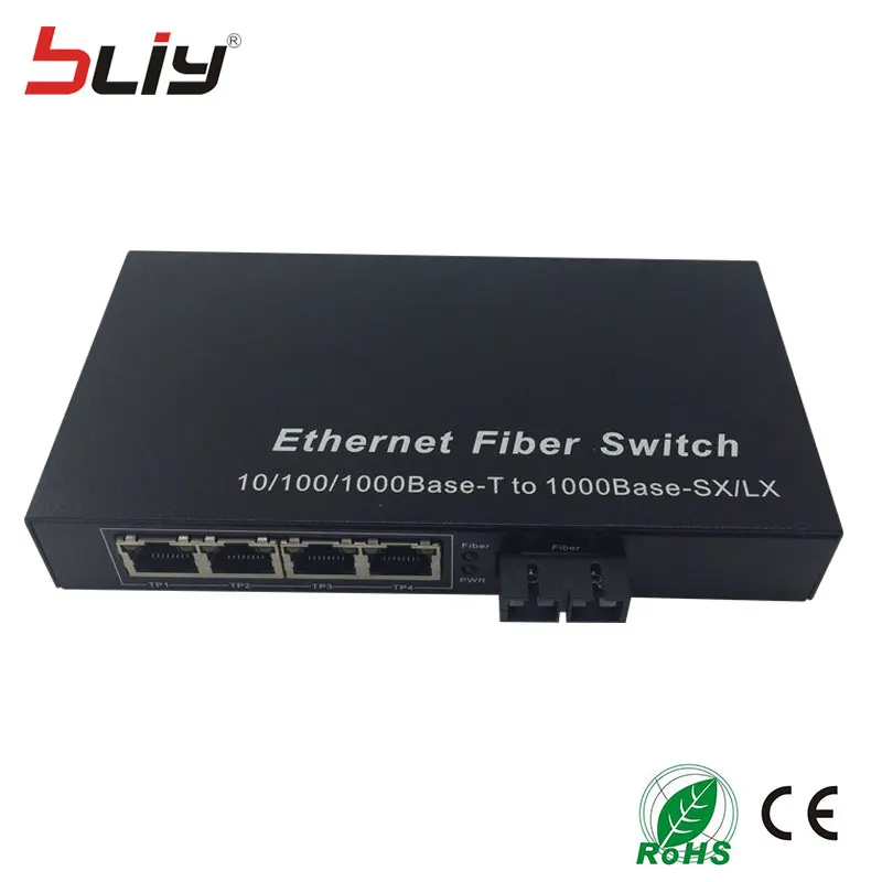 1g4e 20 км 1000 м dualfiber SC, одномодовый оптический порт RJ45 Ethernet порт Оптическое волокно media converter ethernet коммутатор волокна