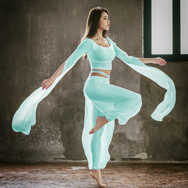 

Dance Rhyme Yoga Clothes Women Set Quality Gym Exercise Clothes Spring Summer Lady Suit Vest Suit Dance Costume with Chest Pad
