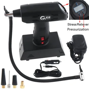 

12V Car Air Compressor pump Tyre Tire Inflator with 3Meter Power Cord Cigarette Lighter Plug and 100~240V power supply Charger