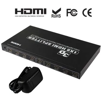 

HDMI splitter 1x8 HDCP 1.4 protocol Full 3D and 4K x 2K for HDTV DVD Xbox TX