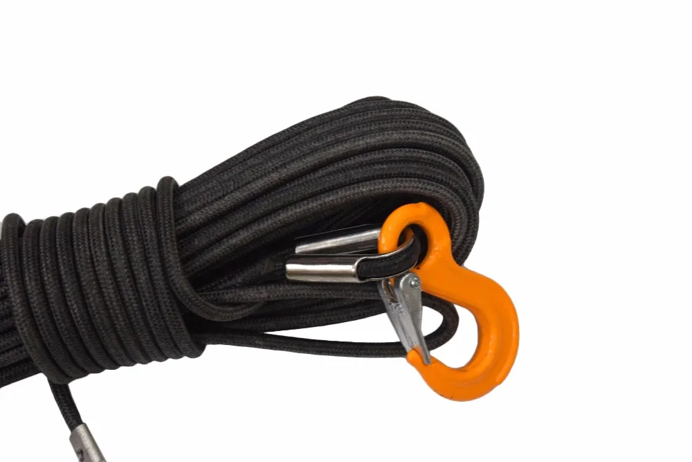 رمادي 10 ملليمتر * 30 متر uhmwpe كور مع سترة uhmwpe ونش حبل ، حبل الاصطناعية ، مزدوجة حبل الأطياف ، ونش الخط