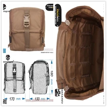 EmersonGear CP стиль Чехол Мультикам черный тактический MOLLE поясная сумка Военная GP универсальный чехол Охотничьи аксессуары