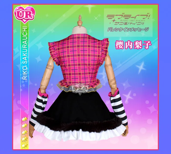 LoveLive! Sunshine! Aqours над радугой Chika Riko kanan Dia You Yoshiko Hanamaru Mari Ruby косплей костюм платье