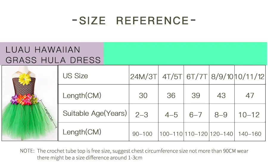 Lily Flowers Girls Grass Hula Tutu Dress with Headband Kids Luau Petti Tutu Birthday Outfit Children Halloween Dress Up (1)
