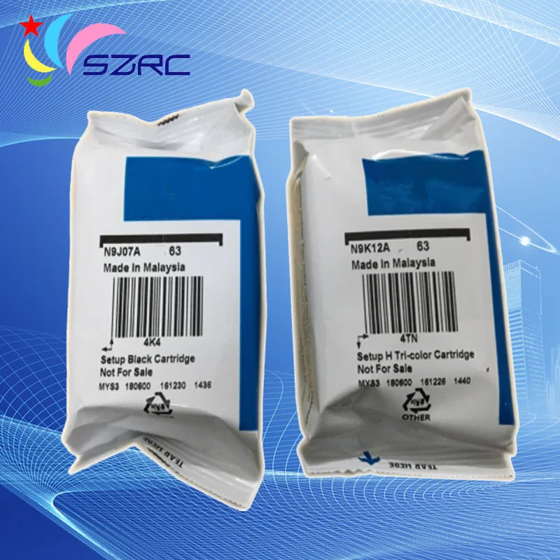 Cartucho de Tinta para hp Original Novo 3630 3632 3830 4520 4522 4650 1111 Impressora 63 63xl 2130