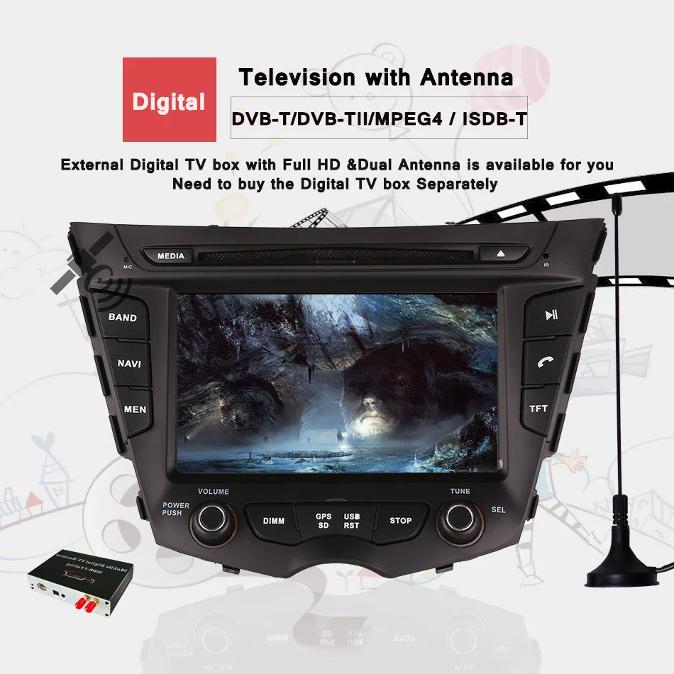 4G Android 9.0 Car DVD Player For Hyundai Veloster 2011 2012 2013 2014 2015 2016 2017 Gps navigatio