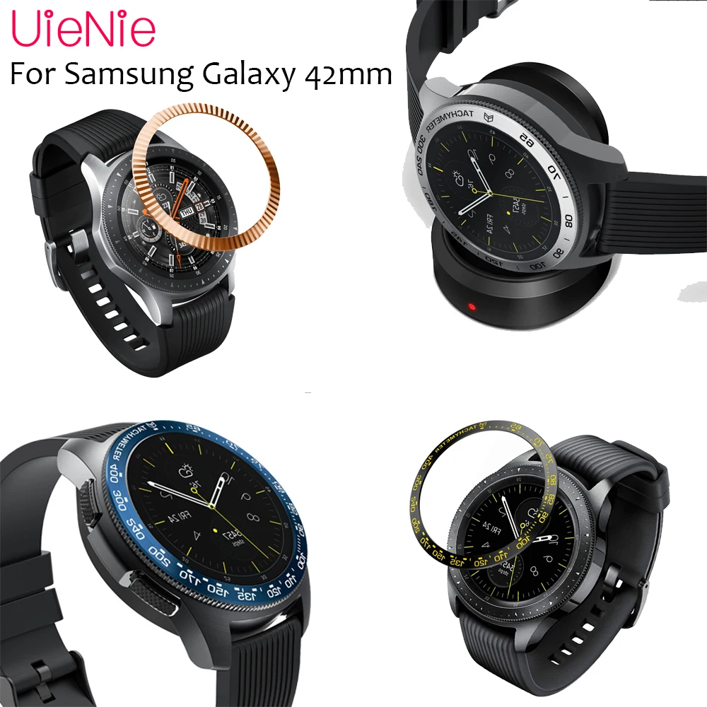 

Replacement Smart Watch Accessories For Samsung Galaxy Watch 42MM Bezel Ring Adhesive Cover Anti Scratch Metal