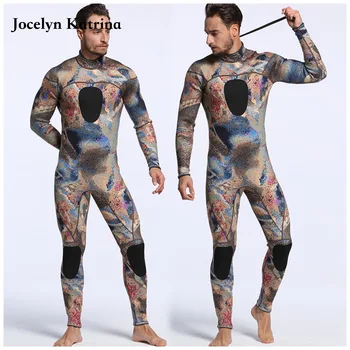 

Jocelyn Katrina Diving suit neoprene 3mm men diving spearfishing wetsuit snorkel swimsuit Split Suits surf wetsuit