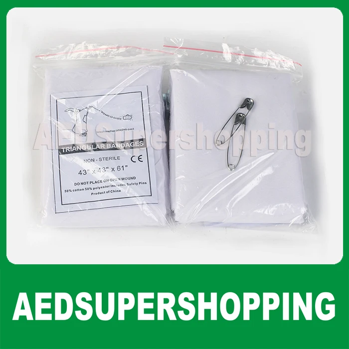 

Dynarex 100 Triangular Bandage ",PhysiciansCare Triangular Cotton Muslin Fabric Bandage With Safety Pins, 43"x43"x61"
