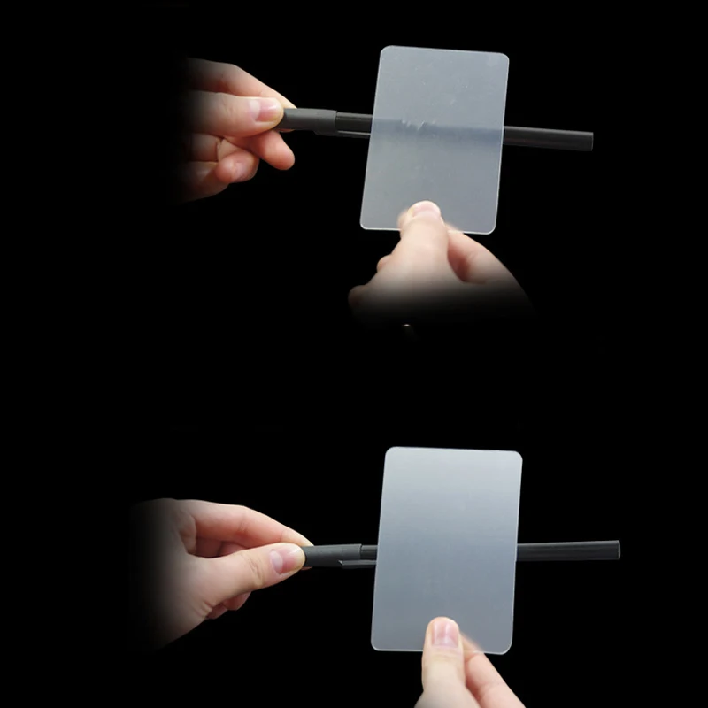 

Fun Magic Tricks Illusions Disappear Lens Card with Pen Street Close Up Magic Props Gimmick Easy To Do for Beginner Magician Toy