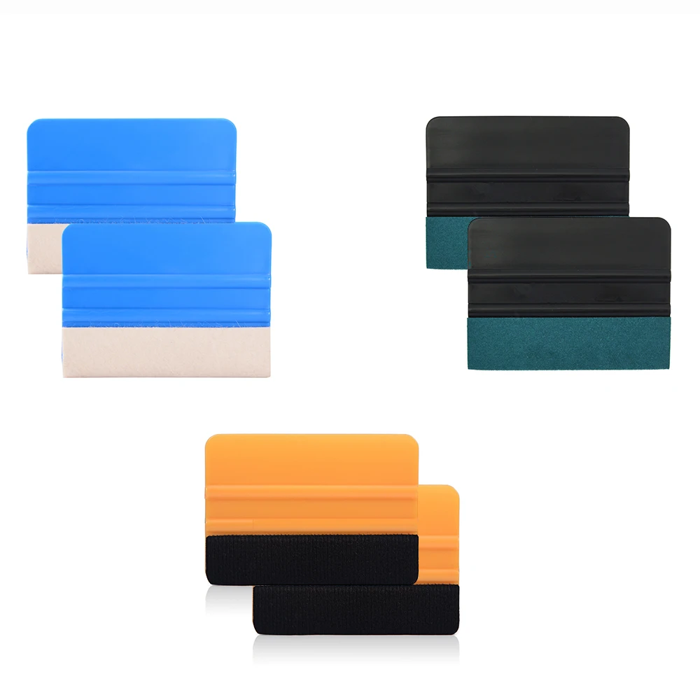 

FOSHIO 6pcs No Scratch Vinyl Squeegee Set Carbon Film Car Wrap Scraper Window Tint Wrapping Tool Kit Automobiles Car Accessories