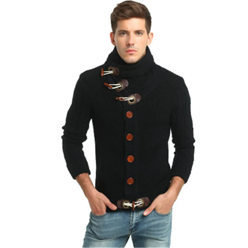 

BDLJ Cardigan Sweater Coat Men Autumn Winter Fashion Solid Sweaters Casual Warm Knitting Jumper Sweater Male Coats Plus Size 3XL