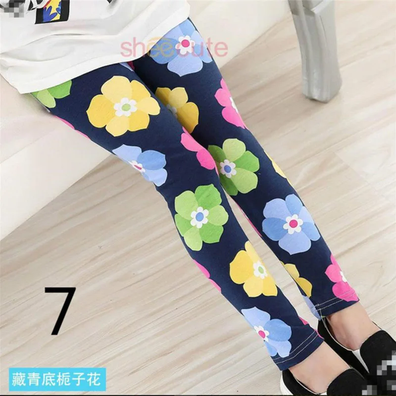 

18 Color Girl Pant Printing Flower Children Pants Spring Autumn kids leggings Skinny Girls Leggings Kids Clothes ddk007