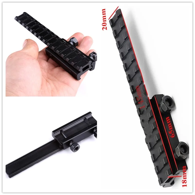 

Scope Mount Base Flattop Picatinny Rail Riser Extended Long 20mm Picatinny Weaver Rail Hunting Accessories