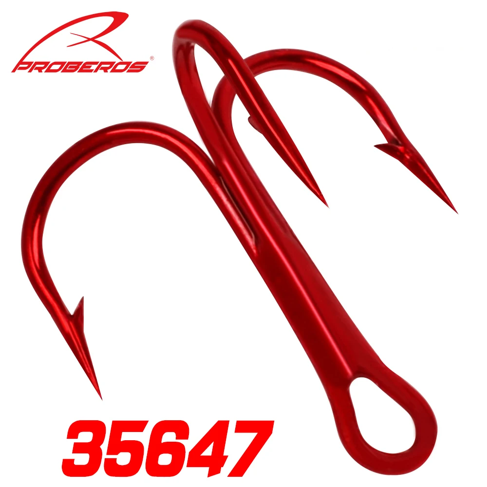 500pc FishHook Proberos Brand Fishing Hook High Carbon Steel Treble