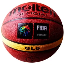 Molten GL6 баскетбол, размер 6 женский баскетбол, бесплатно с помпой мяча, Сетчатая Сумка и надувающийся штифт 1 шт./лот