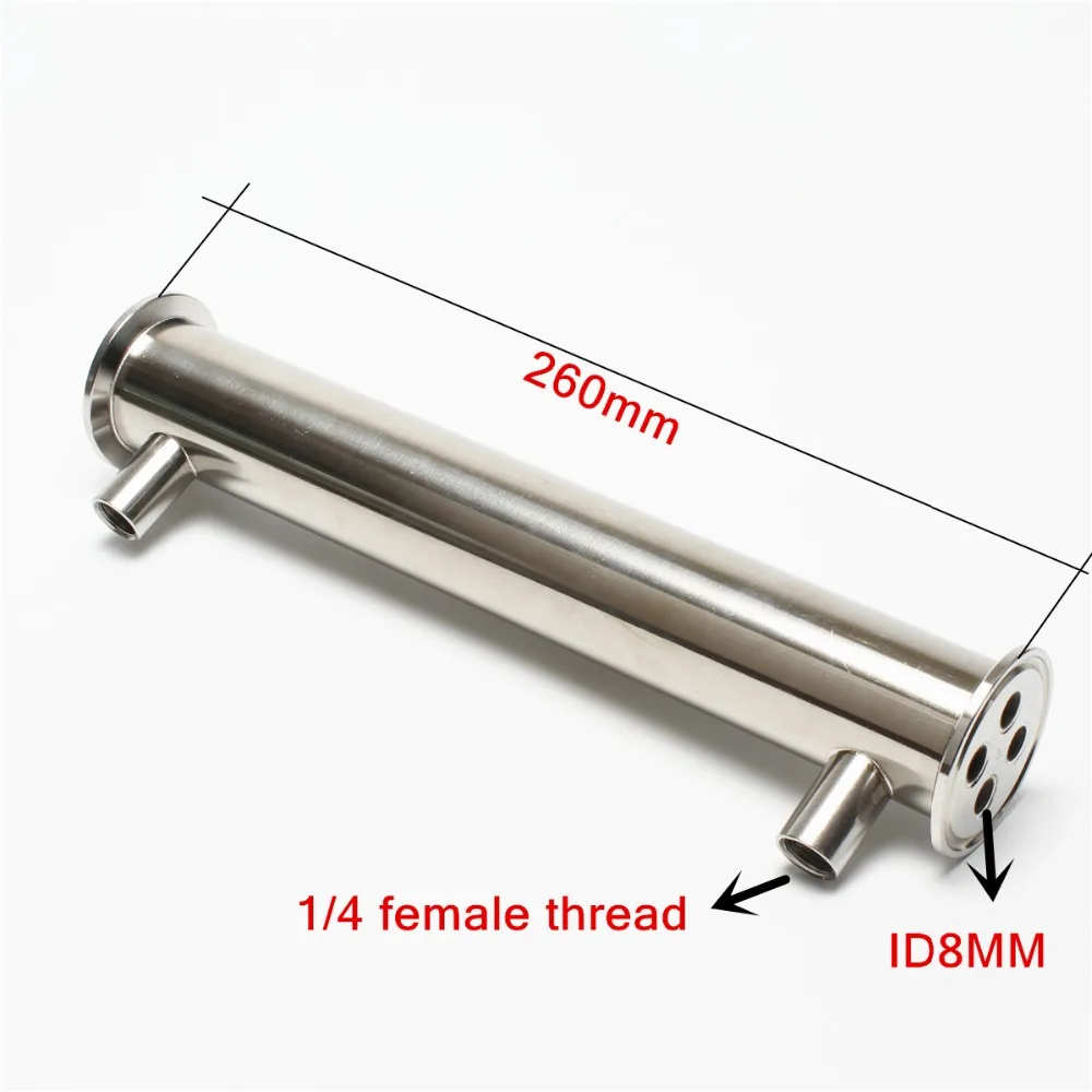 1 5 &quot(OD50.5) Нержавеющая сталь 304 конденсатор дистиллятора 261 мм|steel stainless|condenser distiller