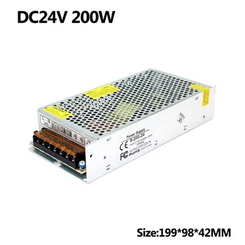 

DC24V 8.3A 200W Power Supply Switching Power Source 110v 220V AC DC 24V SMPS For LED Light Strip display Lighting