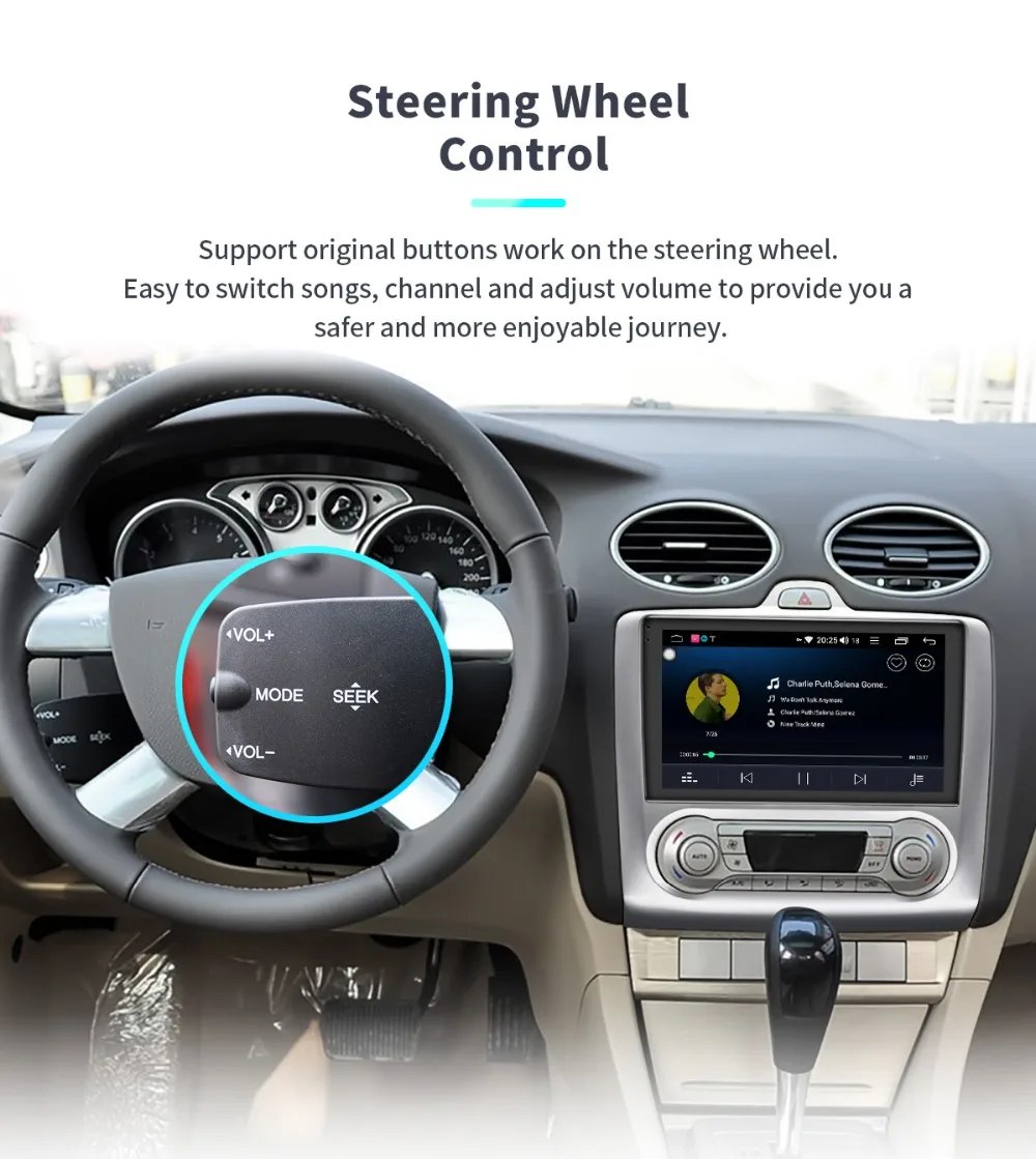 Cheap JOYING 9" IPS Car multimedia player head unit GPS Navigiation stereocar radio player 2GB RAM 32GB ROM for Ford Focus 2005-2012 13