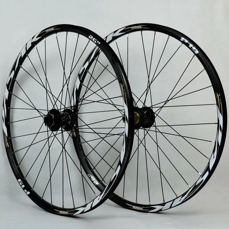 Mach1 XLI Rims 26" Black Mountain Bike MTB Wheels 6 Bolt Disc Quick Release Hubs 