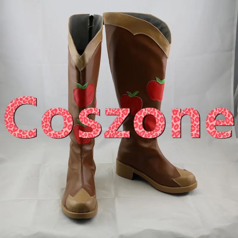 My Little Pony Equestria Girls Rainbow Rocks Applejack Cosplay Shoes (2)
