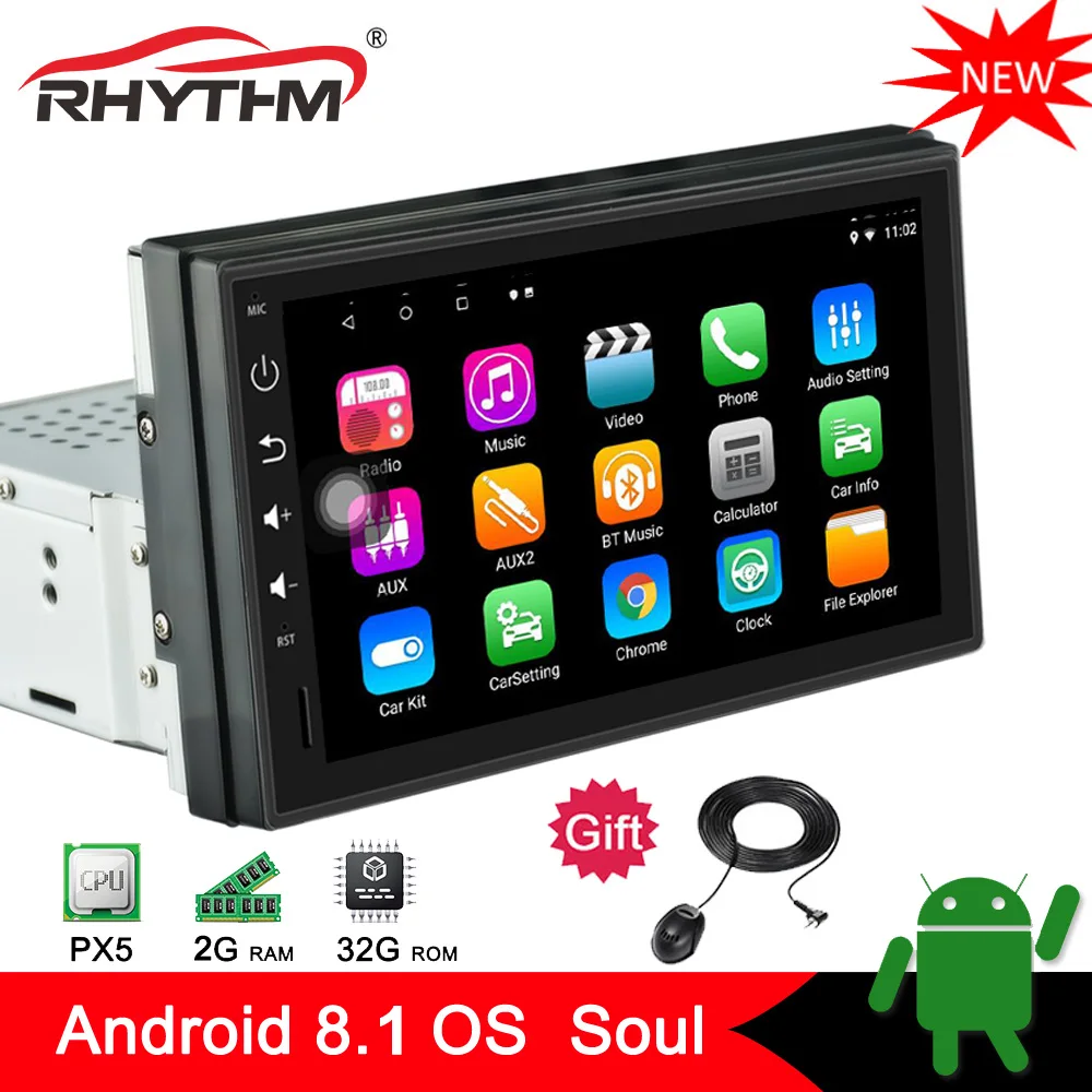 

2019 NEW 7" 2Din Android 8.1 Octa Core Car Radio Stereo 2G+32G GPS Bluetooth 1080P Audio Radio RDS For Nissan Toyota Volkswagen