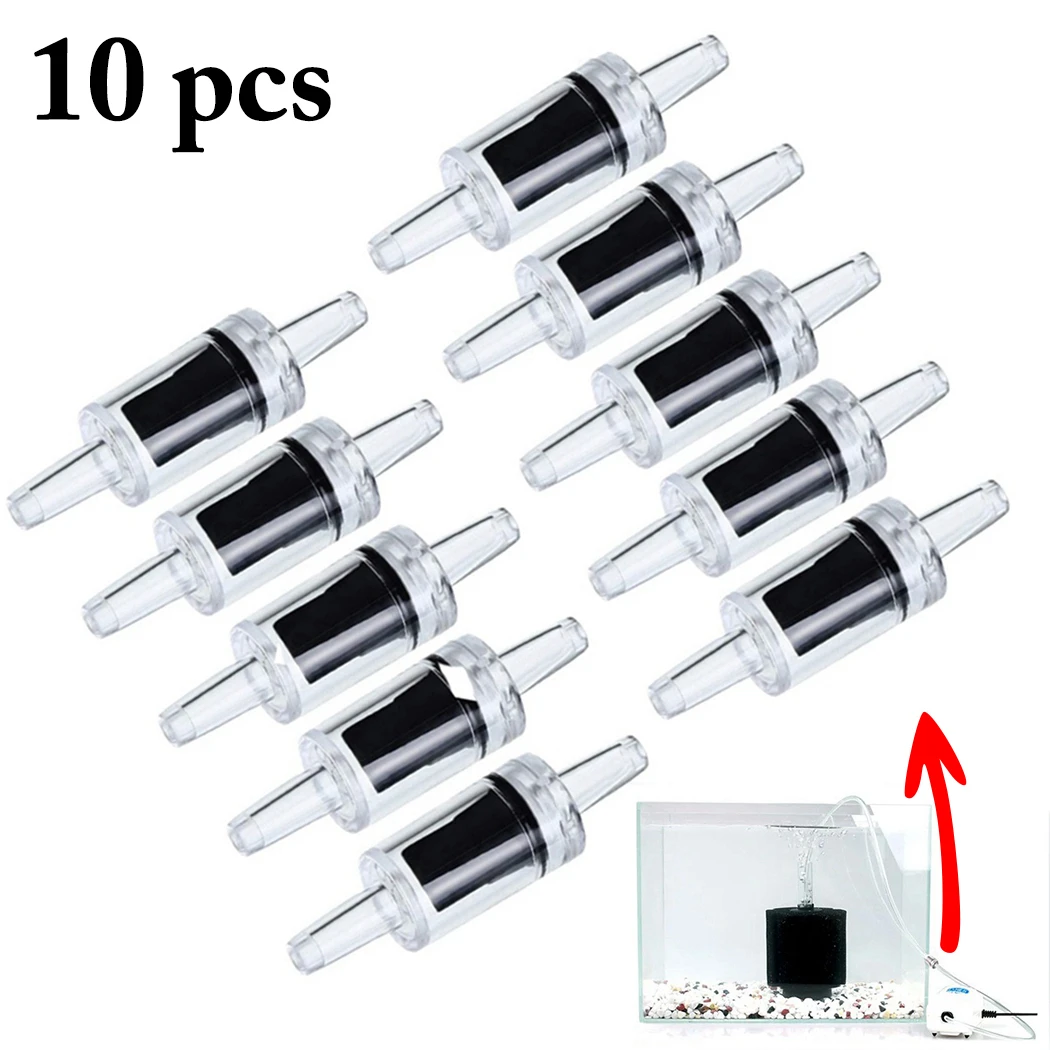 

10pcs Air Pump Stop Water One Way Aquarium Fish Tank Air Check Valves Water Check Valve Aquarium Accessories Plastic