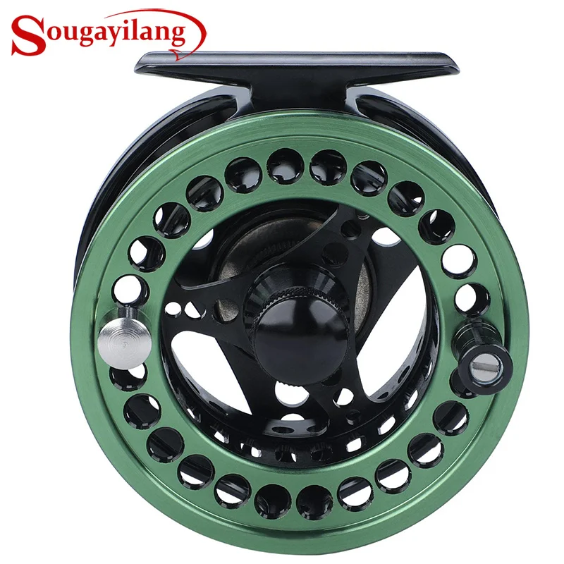 

Sougayilang 5/6 Fly Fishing Reel 2+1 BB High Strength Die Casting Aluminium Alloy Spool Fly Reels Fishing Tackle Pesca