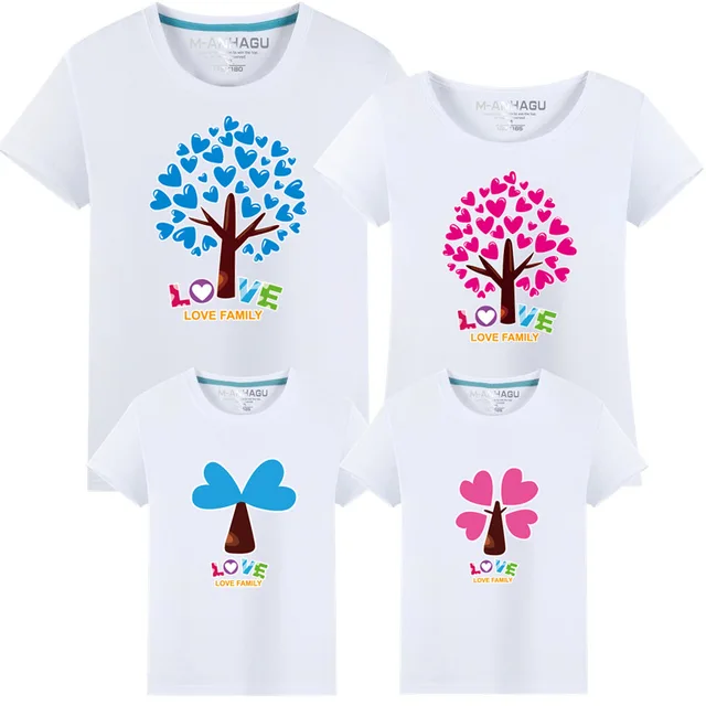 Familia mirar verano padre árbol camiseta a juego ropa