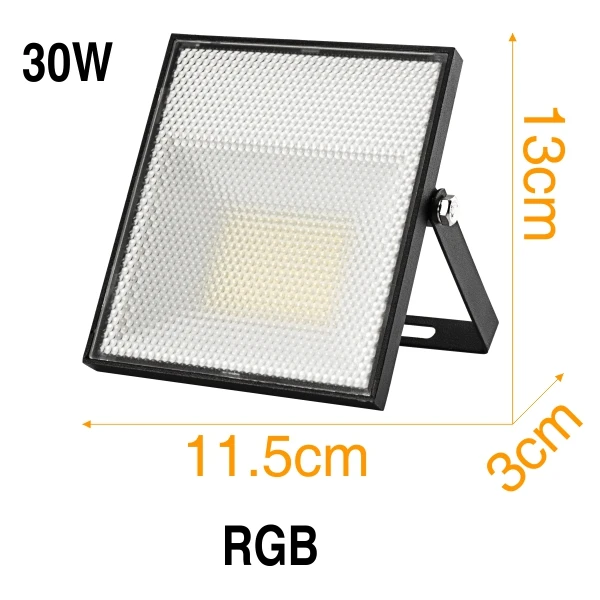 RGB RGB Светодиодный прожектор COB 30 Вт открытый IP65 водонепроницаемый ультра яркий светодиодный прожектор разноцветный светильник светодиодный Многофункциональный Декор Точечный светильник s - Испускаемый цвет: RGB